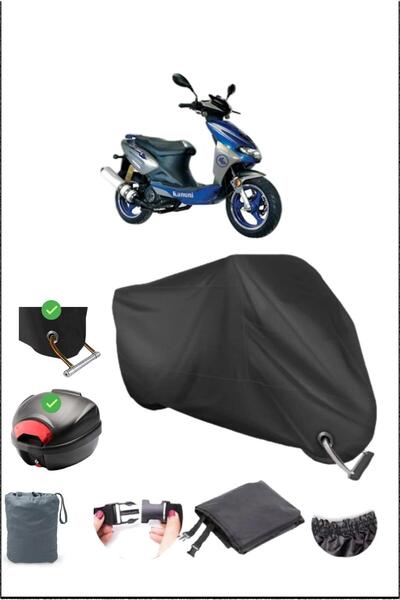 Breen أسود القانون هوسار 125 قفل حقيبة خلفي متوافق مع القماش المشمع المقاوم للماء (دراجة نارية)