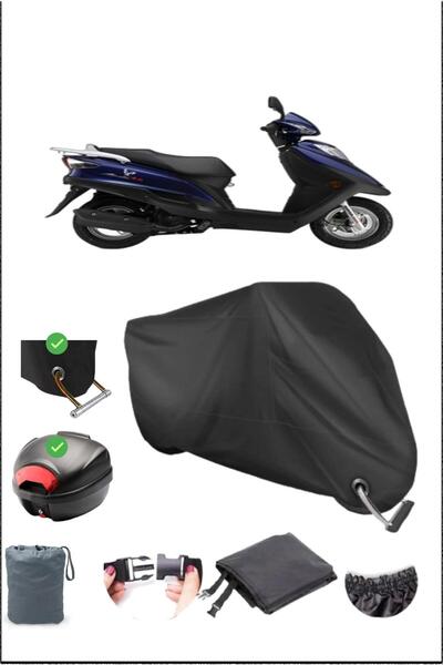 Breen Black Haojue Hj 125 St Rear Bag Lock Compatible Waterproof Canvas (Moto...