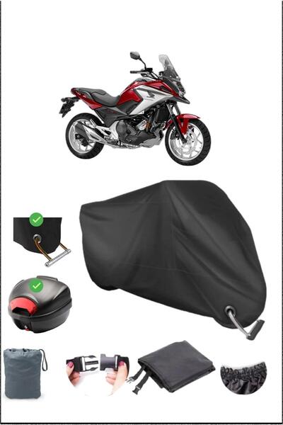 Breen Black Honda Nc 750 X Dct Rear Bag Lock Compatible Waterproof Canvas (Mo...