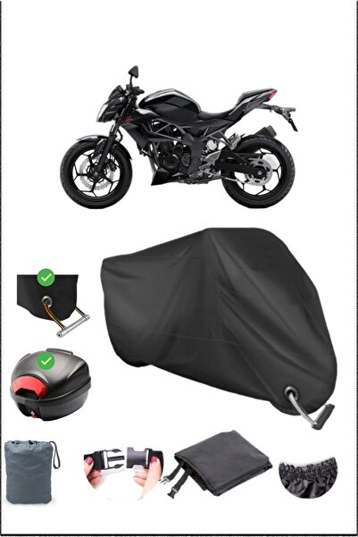 Breen أسود KAWASAKI Z 250SL قفل خلفي متوافق مع القماش المشمع المقاوم للماء (د...