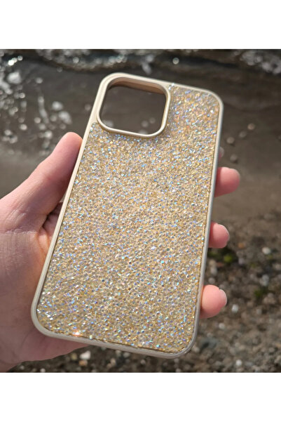 DGN İphone 14 Pro Uyumlu Parlak Pırlanta Taşlı Elmas Pullu Işıltılı Parıltılı...