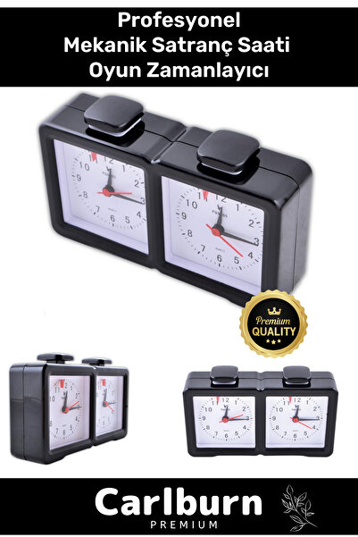 Carlburn Profesyonel Taşınabilir Pilli Turnuva Bonus Analog Mekanik Satranç S...