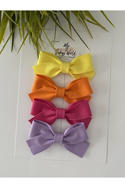 my baby’s world bebek çocuk mağzası Set de catarame cu arc în 4 culori diferite