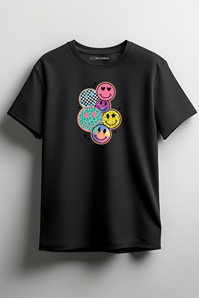 Merch&ice Smile Faces Štampano Unisex T-shirt