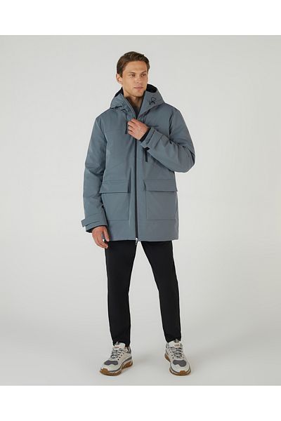 SKECHERS M Outerwear Coated Jacket Men's Gray Coat S 242049 -003