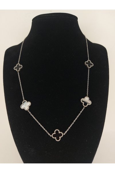 Romea Double Sided Silver Color Necklace