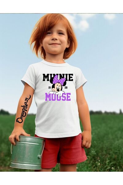 oneagılyazı Tricou supradimensionat pentru fete cu imprimeu Mick Mause