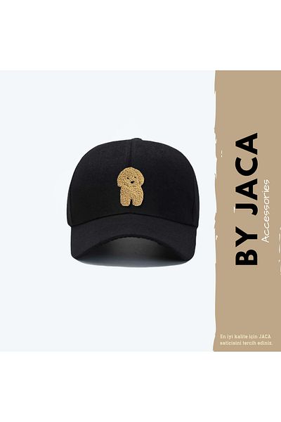 JACA Бродирана шапка с фигура на куче