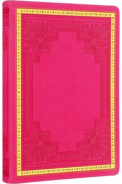 Victoria's Journals 1181 Vintage Old Book - 14x20cm, 80gr, Lined Fuchsia Notebook
