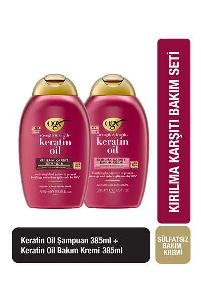 OGX Anti-Breakage Keratin Oil Anti-Breakage Shampoo + Conditioner