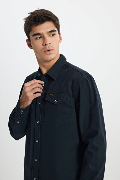 Lee Relaxed Antrasit Erkek Gömlek L241514003 Antrasit Gömlek