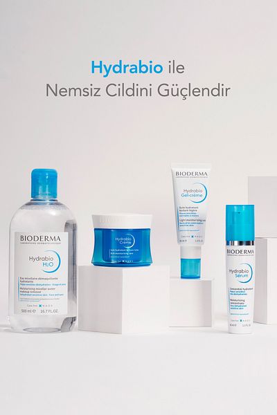 Bioderma Hydrabio Cream – 50 ml Gesichtspflegecreme, mit Hyaluronsäure, Niacinamid-Vitamin E, intensiv feuchtigkeitsspendend