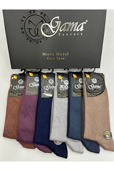 Gama Çorap 6 τεμάχια Micro Modal 100% φυσικό νάιλον χωρίς μικτό χρώμα Χοντρές χειμερινές ανδρικές κάλτσες
