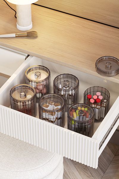 Pufwin Home Dream Cosmetic Jewellery Accessory Jewelry Organizer Multipurpose Drawer Organizer 6 Pieces