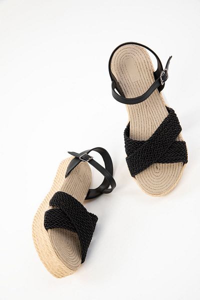 SOHO Schwarze Damensandalen 14952