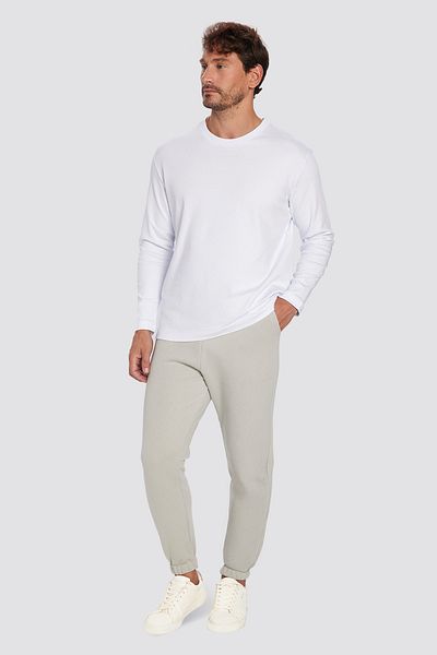 Tudors Παντελόνι φούτερ Unisex Relax Fit Relaxed Cut Rose Gold με 3 τσέπες ελαστικό Jogger Trotters Stone Color