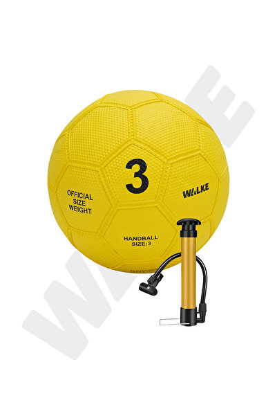 Walke كرة يد مطاطية فاخرة مقاس 3 مع مضخة هدية