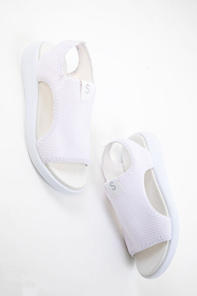 SOHO Bílé dámské sandály 16136