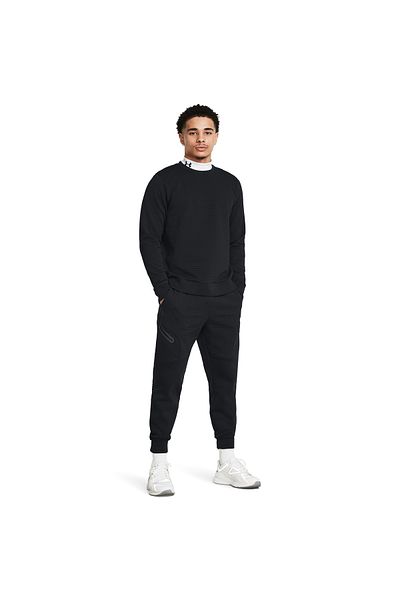 Under Armour سويت شيرت رجالي برقبة دائرية من UA Unstoppable Fleece Grid 1387904 -001