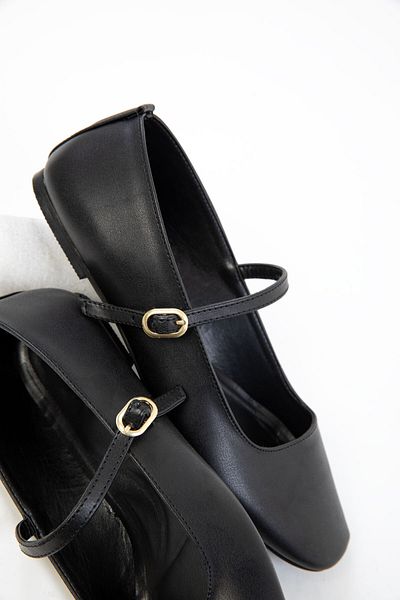 SOHO Schwarze Damen-Ballerinas 20237