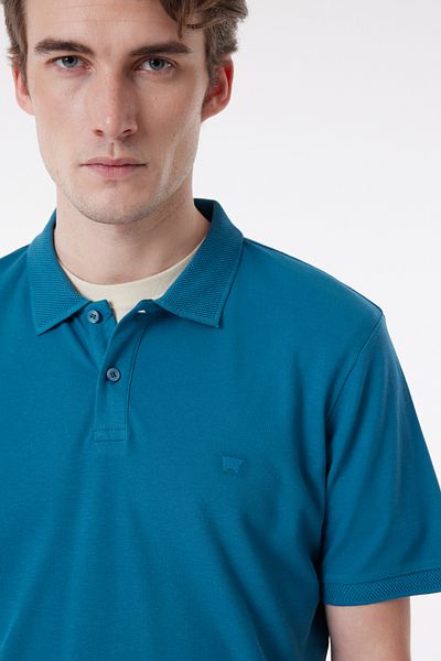 WRANGLER Ανδρικό μπλουζάκι μπλε πόλο