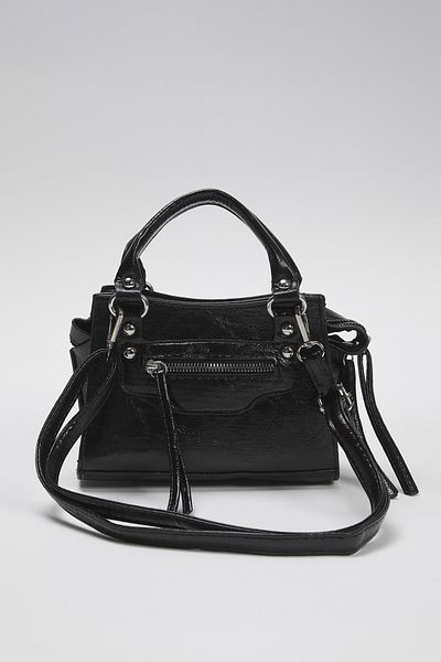 TRENDYOL SHOES Černá crossbody dámská mini kabelka 
 Twoaw25Oc00004