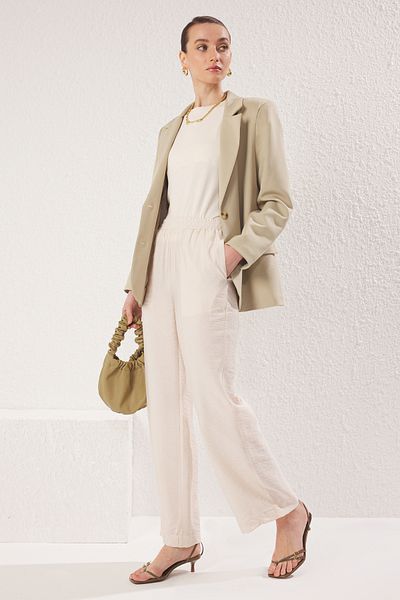 Trendyol Modest Aerobin-Webhose aus Steinleinen TCTSS25TP00004