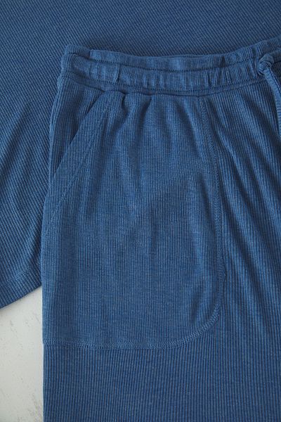 Trendyol Curve Indigo Lace Detail Pajamas Set - Lace-Up Camisole Tbbss25Ai00037
