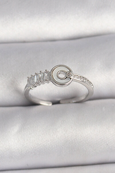 Skygo Brass Silver Color Zircon Stone Adjustable Women's Ring - Tj-Byk3562