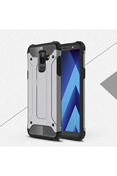 GRABONO Samsung Galaxy J8 Kılıf 5 Katmanlı Tam Koruma Military Standart Army ...