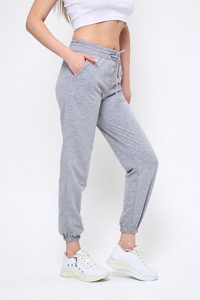 OPENDO Jogger pentru femei cu talie înaltă, pantaloni de trening gri