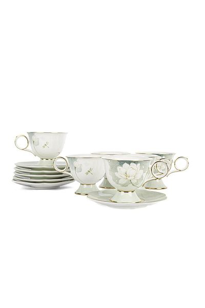Mikasa Moor Lotus 90Cc Coffee Cup Set - 6 Pieces