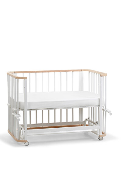 EGEBABY Ege Baby Ahşap 4in1 Beşik + Junior Anne Yanı Karyola Oyun Parkı  Mont...