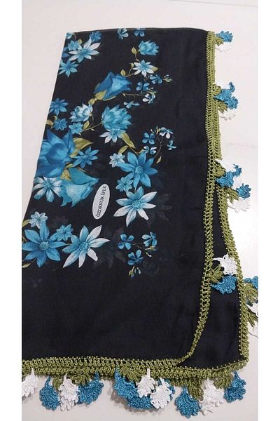 Papatyam Handcrafted Crochet Embroidered Writing/Crochet Embroidery/Crochet Embroidery Emeni/Vintage/Cinnamon/Polyester