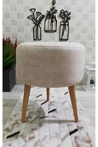 PufyHome Etna Doğal Gürgen Ayaklı Çok Amaçlı Rahat Puf Koltuk