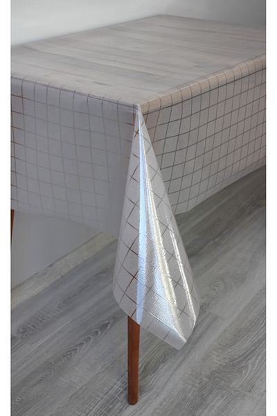 DDHOME 0.18 Thick Transparent Pattern Static Erasable Glass Icing Tablecloth - 0012-Frostedsquare