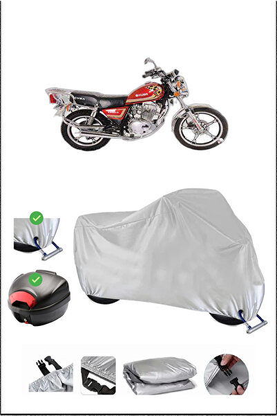 Breen قفل خلفي لدراجة نارية KUBA KB150-9 متوافق مع مقاومة للماء - رمادي