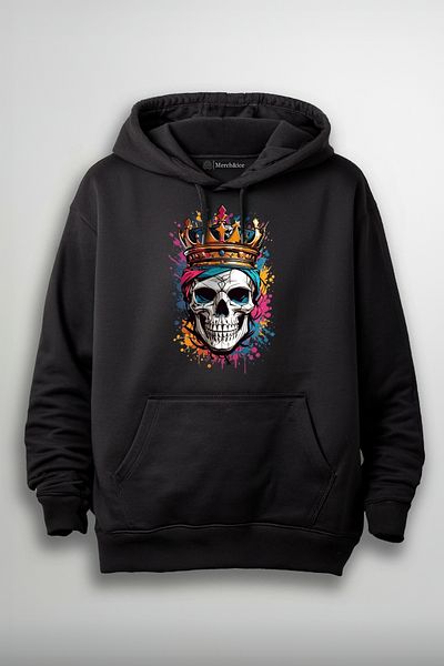 Merch&ice Colorful Skeleton Printed Unisex Sweatshirt
