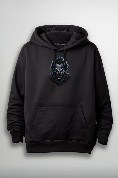 Merch&ice Унисекс суитшърт с щампа на черен джокер