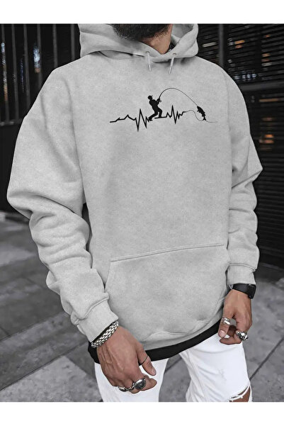 Frisson Φούτερ Fish Lover με κουκούλα σε μεγάλο μέγεθος -