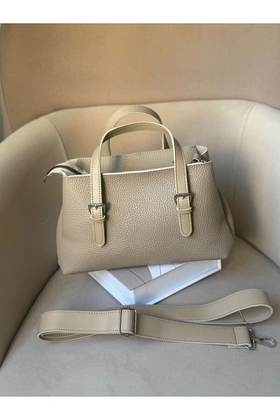 Moda Sekiz Geantă de umăr cu curea încrucișată cu trei compartimente din piele artificială de nurcă