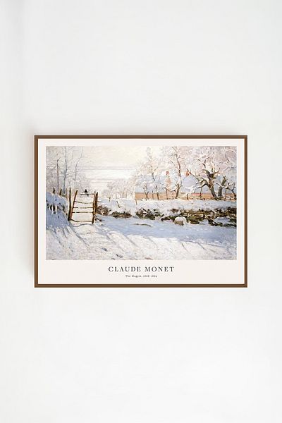 Artavessa Комплект за картини с кафява рамка от истинско дърво - Модел 34