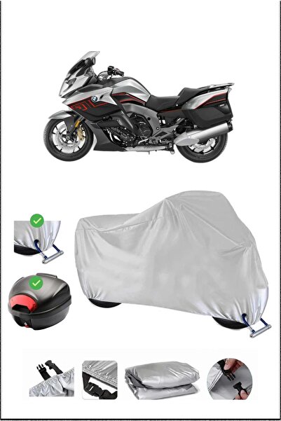 Breen BMW K1600GT قفل حقيبة خلفي متوافق مع دراجة نارية مقاومة للماء - رمادي