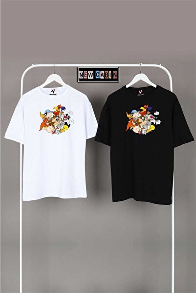 YOHO SPORT Nova sezona unisex crno-beli Oversize kroj kombinacije parova 2-di...