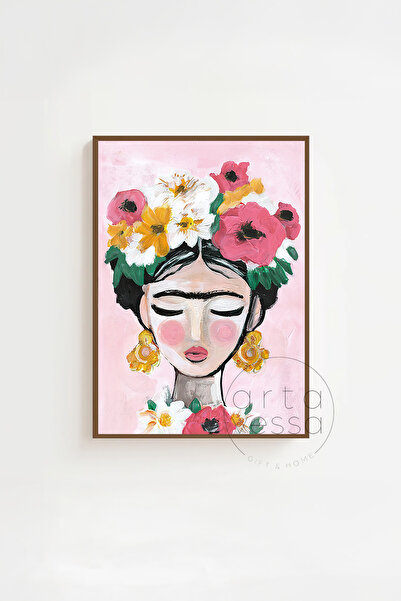 Artavessa 3 Parça Kahverengi Gerçek Ahşap Çerçeveli Tablo Seti - Model 6