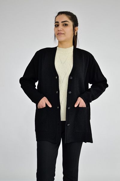 Tuğra V-Neck Short Knitwear Cardigan