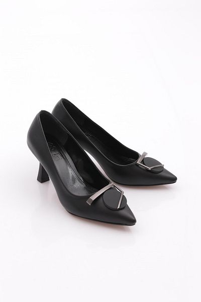 DGN Pantofi cu toc pentru femei negre - 2184102621