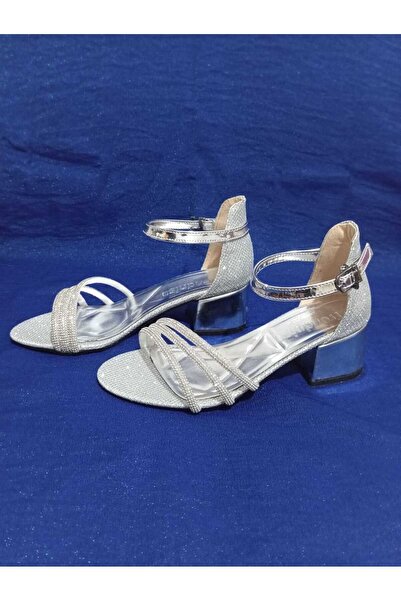 İzabel Shoes Gümüş Abiye Çocuk Ayakkabısı