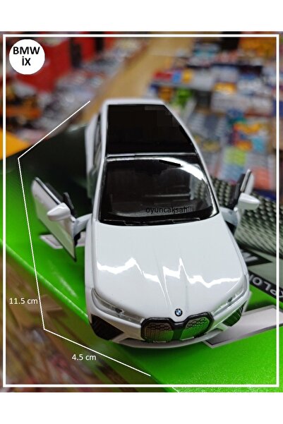 OYUNCAKSAHİLİ BMW İX Demir Araba Kapılar Açılır Çekbırak ix Diecast Koleksiyo...