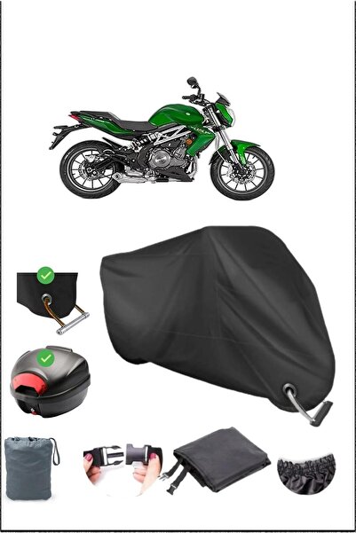 Breen قفل حقيبة خلفي أسود من BENELLI TNT 300 متوافق مع القماش المشمع المقاوم ...